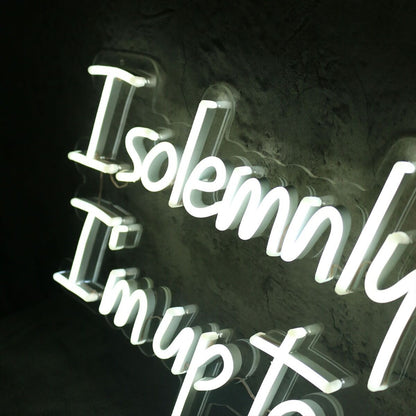 I Solemnly Swear I Am To No Good Neon Sign | Shineneon