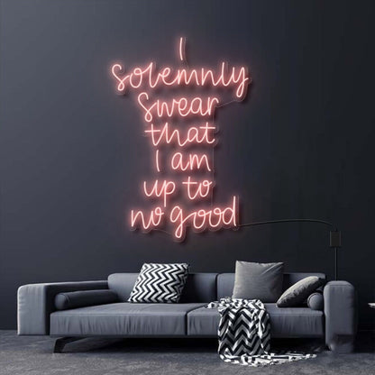 I Solemnly Swear I Am Up To No Good Led Neon Sign | Shineneon