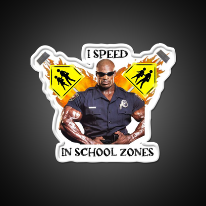 I Speed In School Zones Gym Fitness Led Neon Sign Rgb Color - LED neon sign view 11