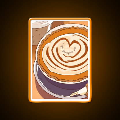 I Spy Pumpkin Pie Cafe Led Neon Sign Espresso Bar Art Rgb Color