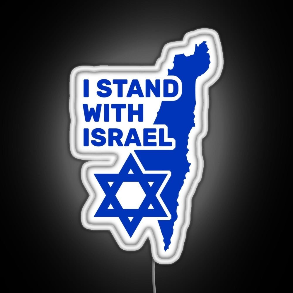 I Stand With Israel Show Your Support For Israel Rgb Neon Sign - Shineneon