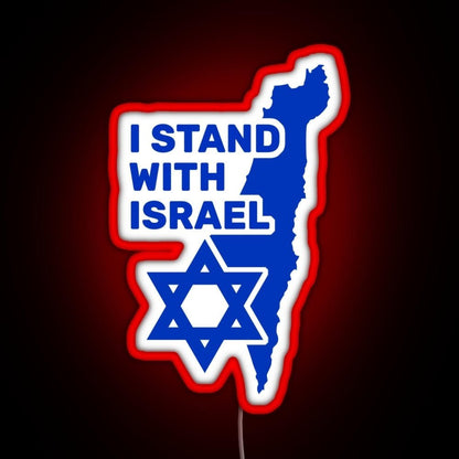 I Stand With Israel Show Your Support For Israel Rgb Neon Sign - Shineneon