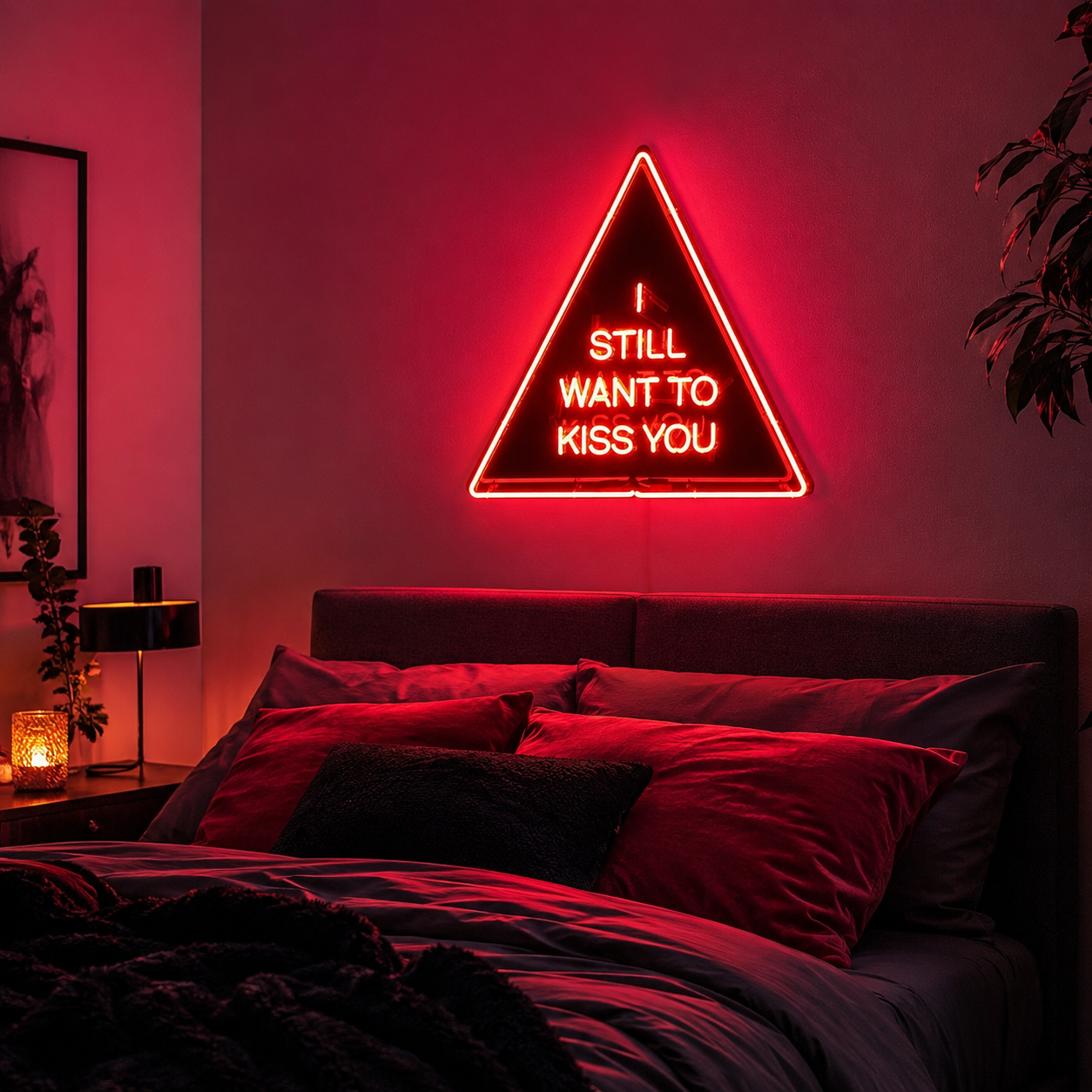 I Still Want To Kiss You LED Neon Sign - 03 Real Lifestyle Scene