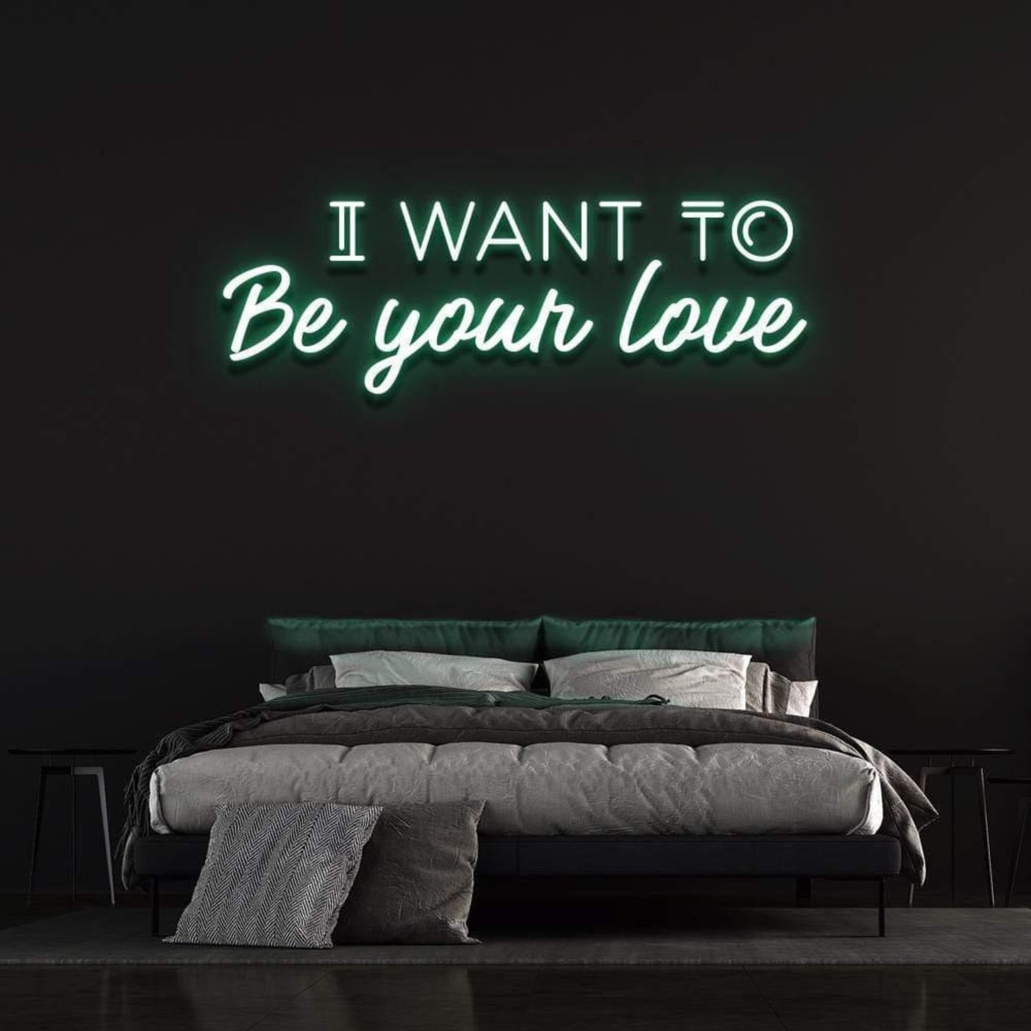 I Want To Be Your Love Yellow Led Neon Sign For Romantic Bedroom Decor | Shineneon