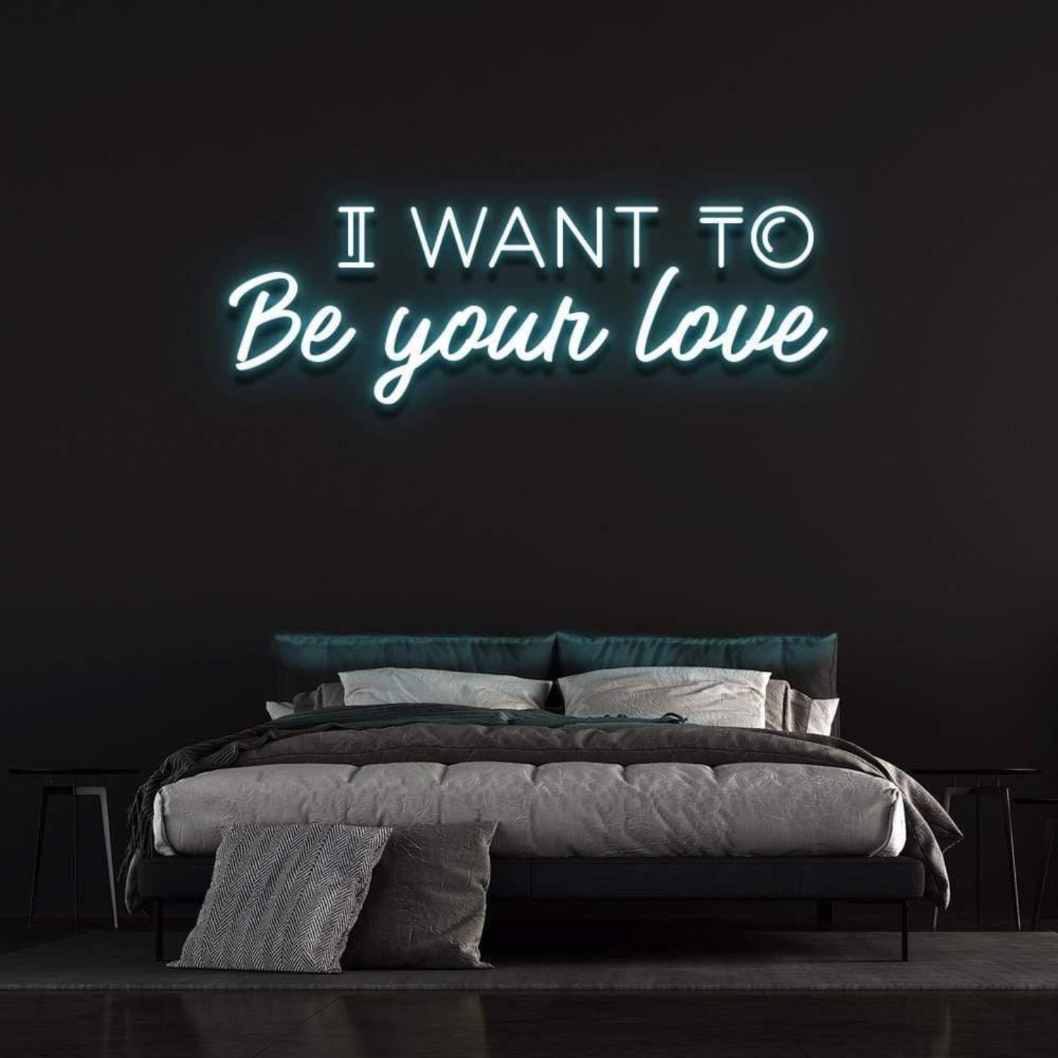 I Want To Be Your Love Yellow Led Neon Sign For Romantic Bedroom Decor | Shineneon