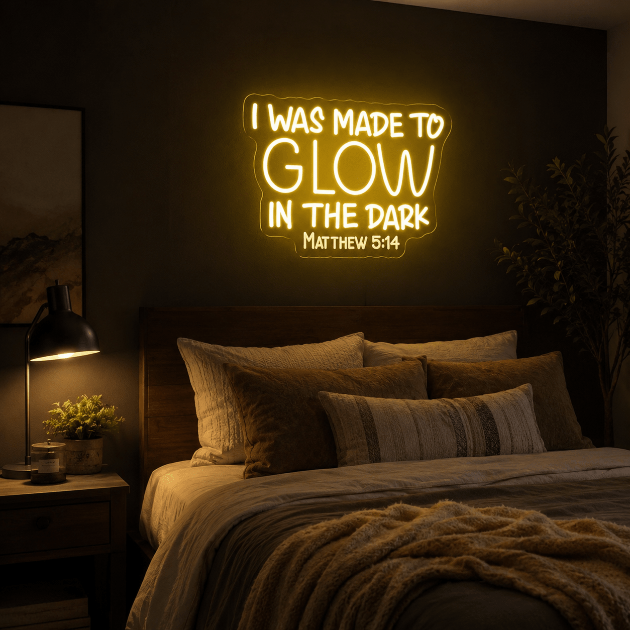 I Was Made To Glow Wall Decor LED Neon Sign - Shineneon