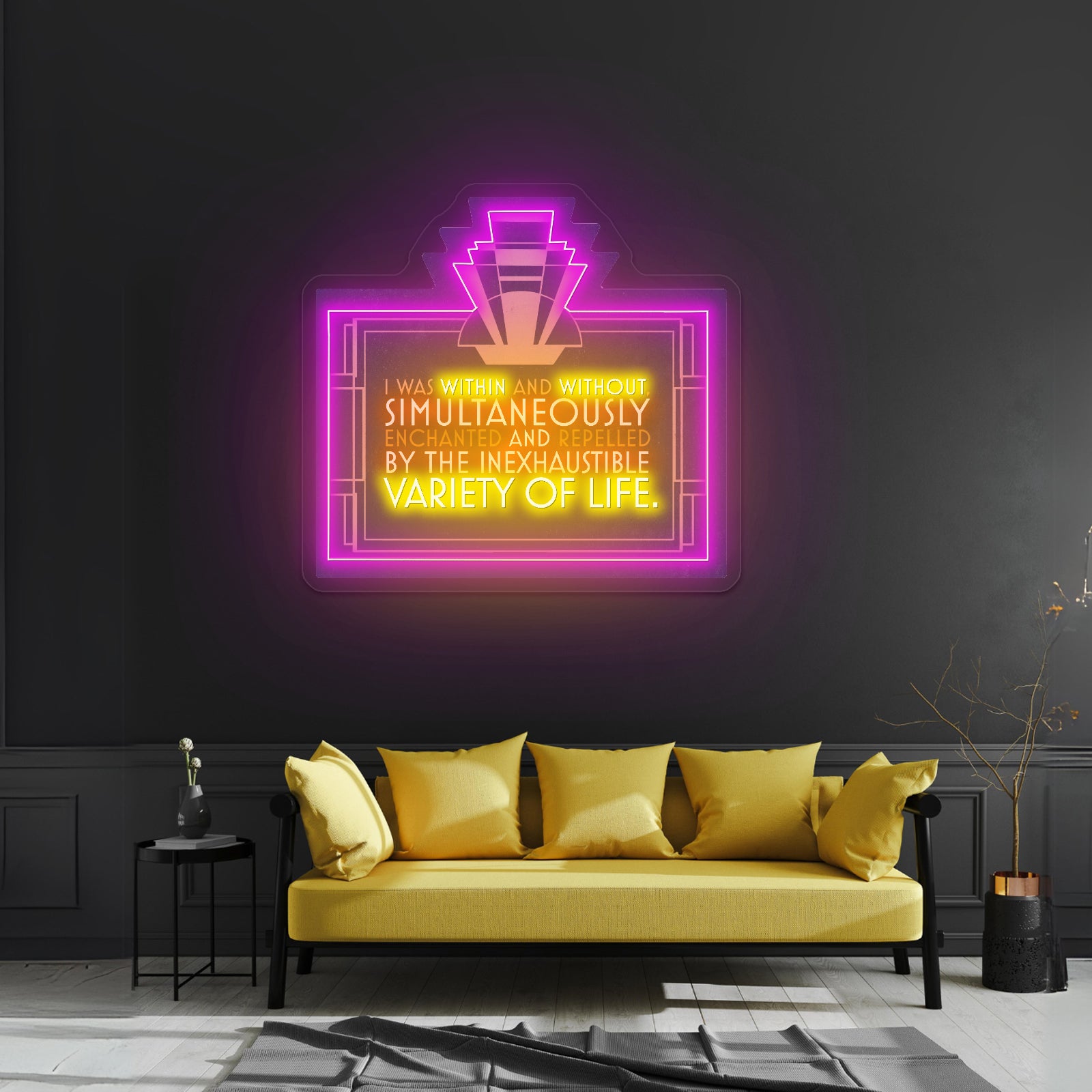 Ice Cream Girl Artwork Led Custom Signs