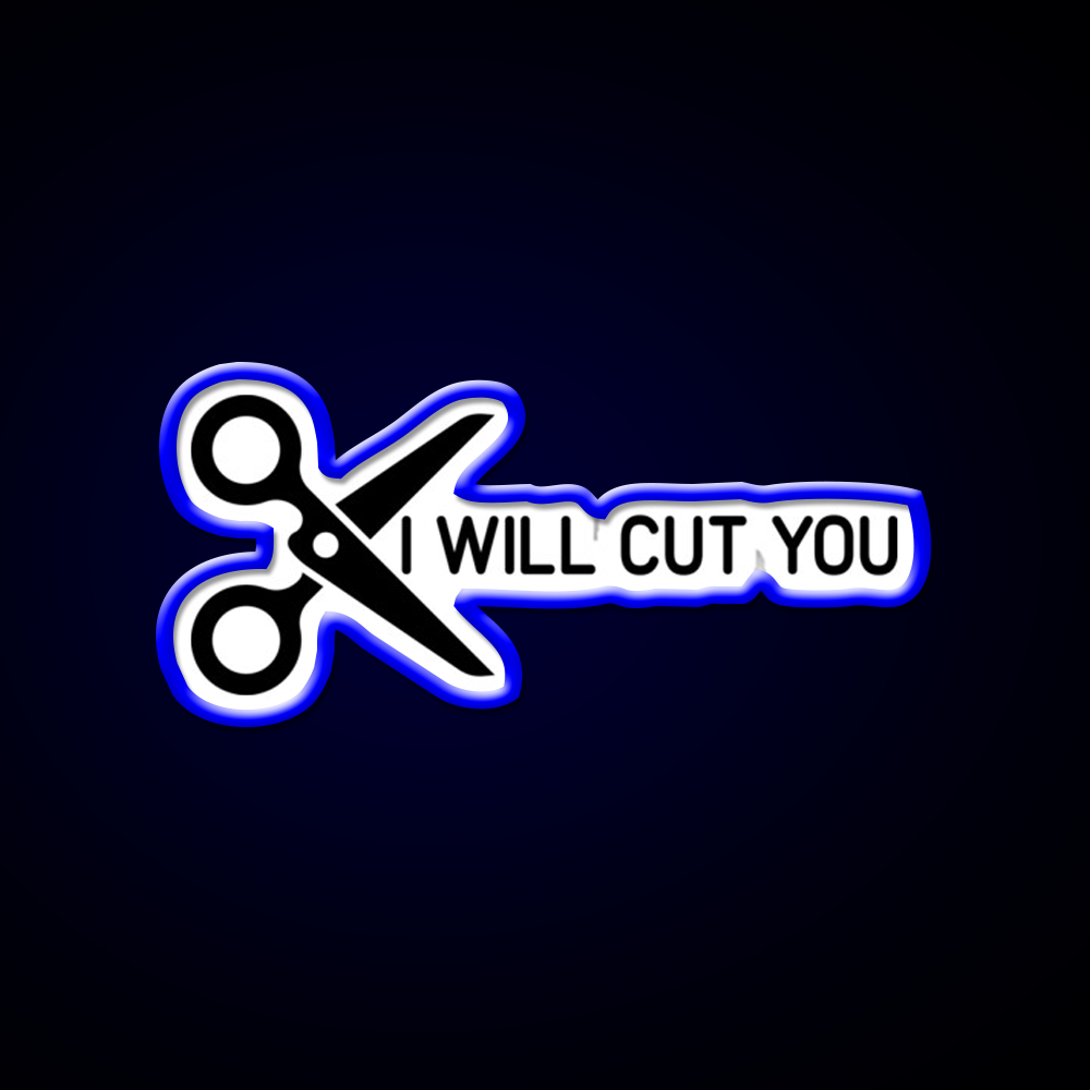 I Will Cut You Barber Shop Haircut Led Neon Sign - LED neon sign view 5