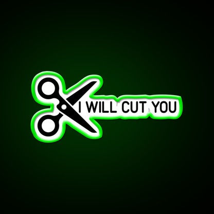 I Will Cut You Barber Shop Haircut Led Neon Sign - LED neon sign view 8