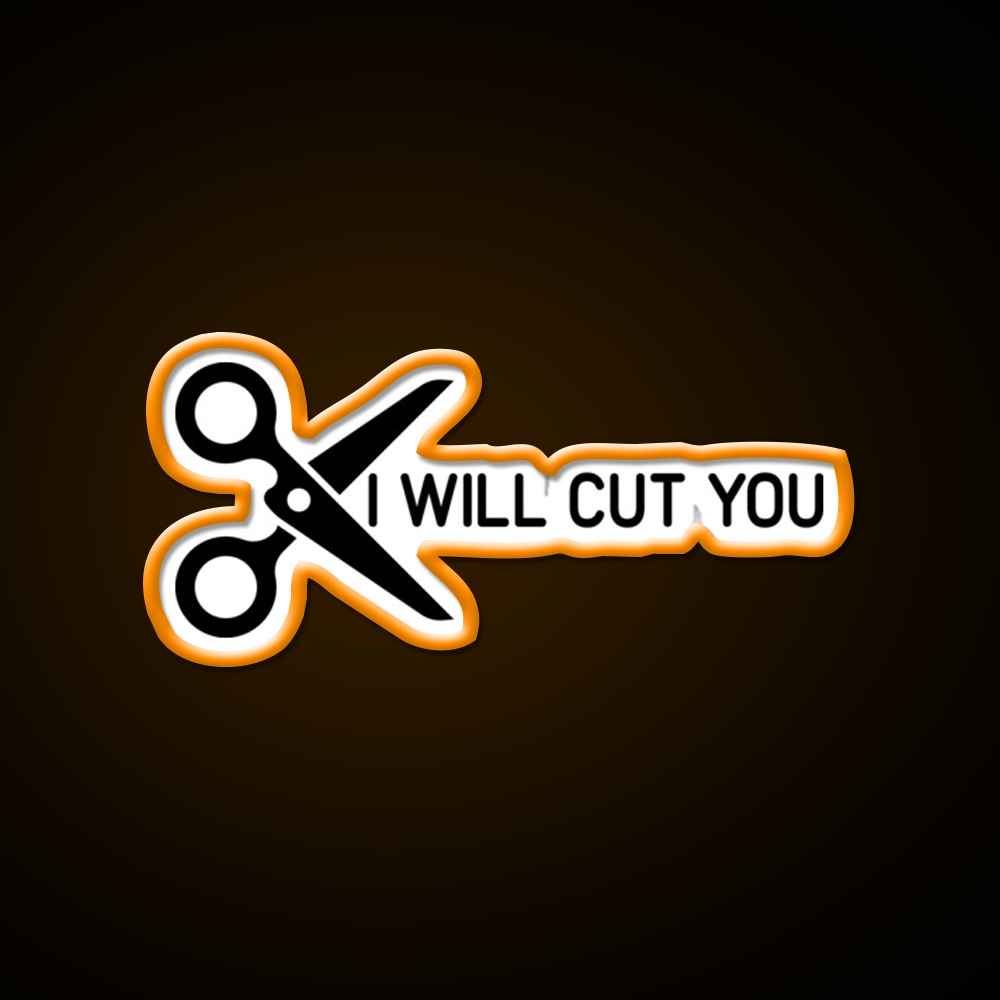 I Will Cut You Barber Shop Haircut Led Neon Sign - LED neon sign view 6
