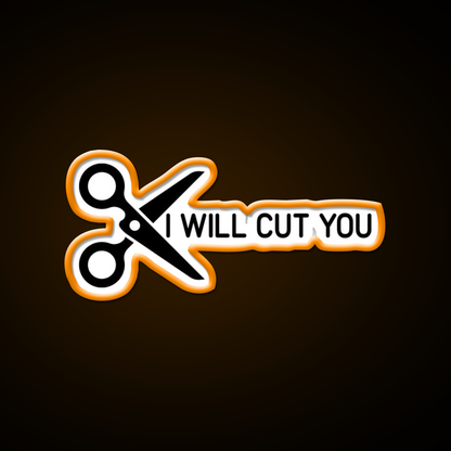I Will Cut You Barber Shop Haircut Led Neon Sign - LED neon sign view 6