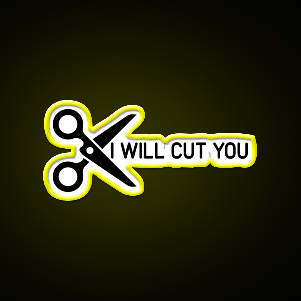 I Will Cut You Barber Shop Haircut Led Neon Sign - LED neon sign view 7