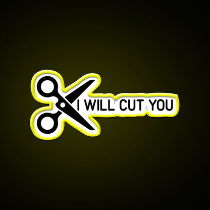 I Will Cut You Barber Shop Haircut Led Neon Sign - LED neon sign view 7