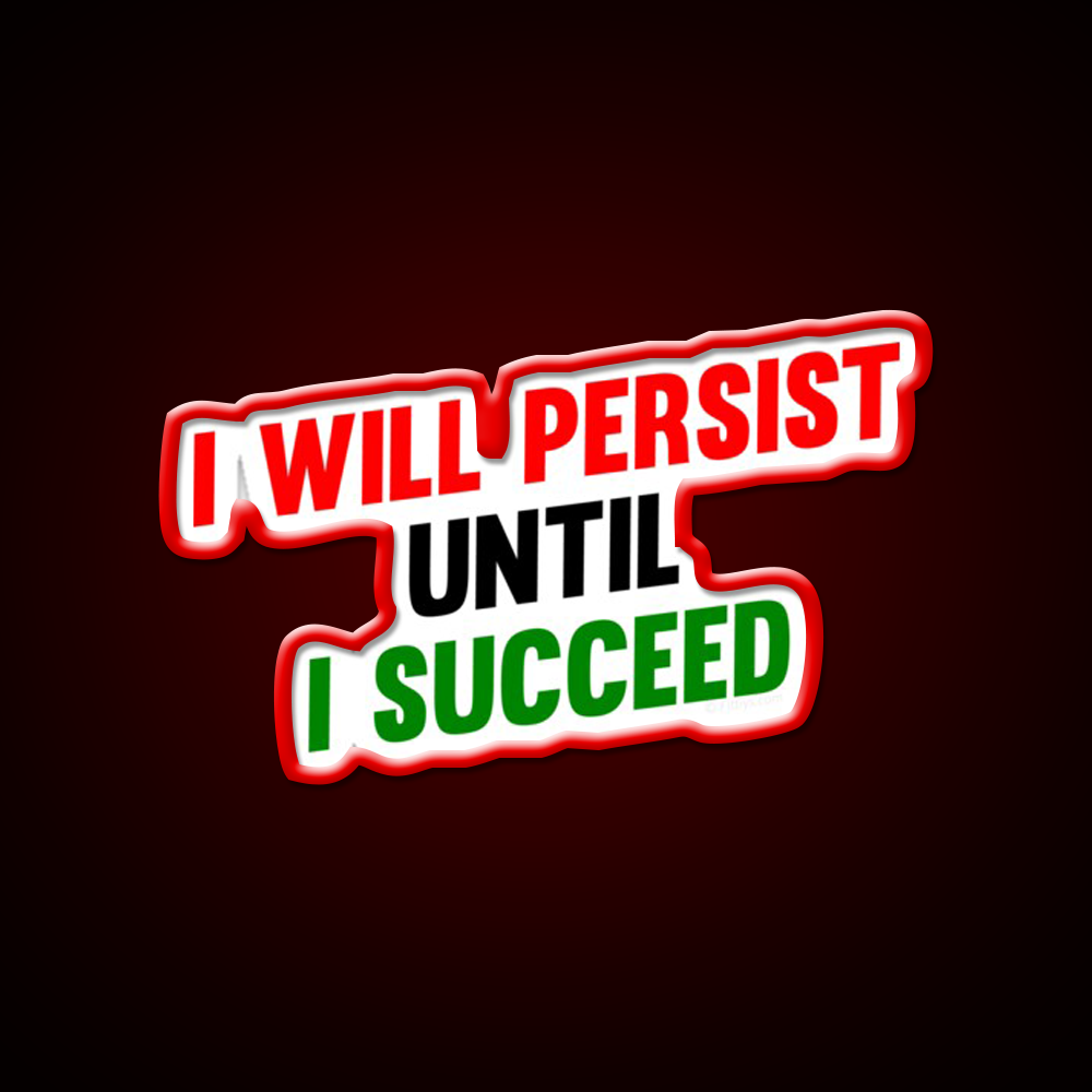 I Will Persist Until I Succeed Gym Fitness Led Neon Sign Rgb Color - LED neon sign view 10