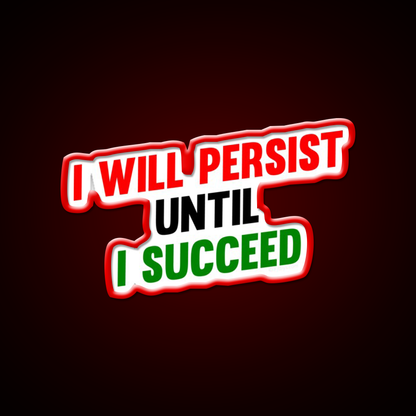 I Will Persist Until I Succeed Gym Fitness Led Neon Sign Rgb Color - LED neon sign view 10