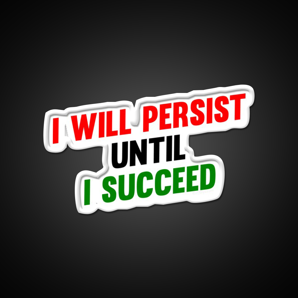 I Will Persist Until I Succeed Gym Fitness Led Neon Sign Rgb Color - LED neon sign view 11