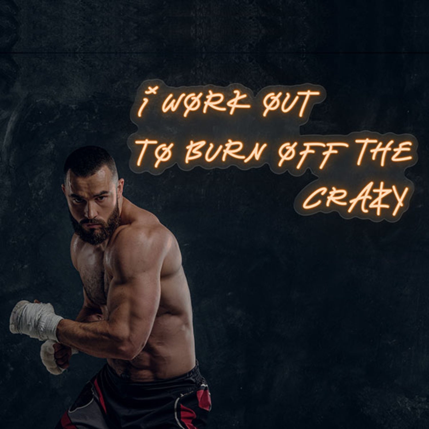 I Work Out To Burn Off The Crazy Neon Sign Wall Art Decor | Shineneon
