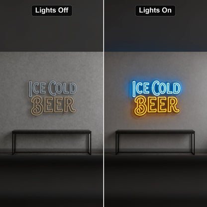 Ice Cold Beer LED Neon Sign Garage Neon Sign - Shineneon