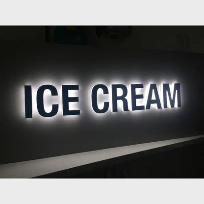 Ice Cream 3D Backlit Channel Letters Led Light Sign - Shineneon