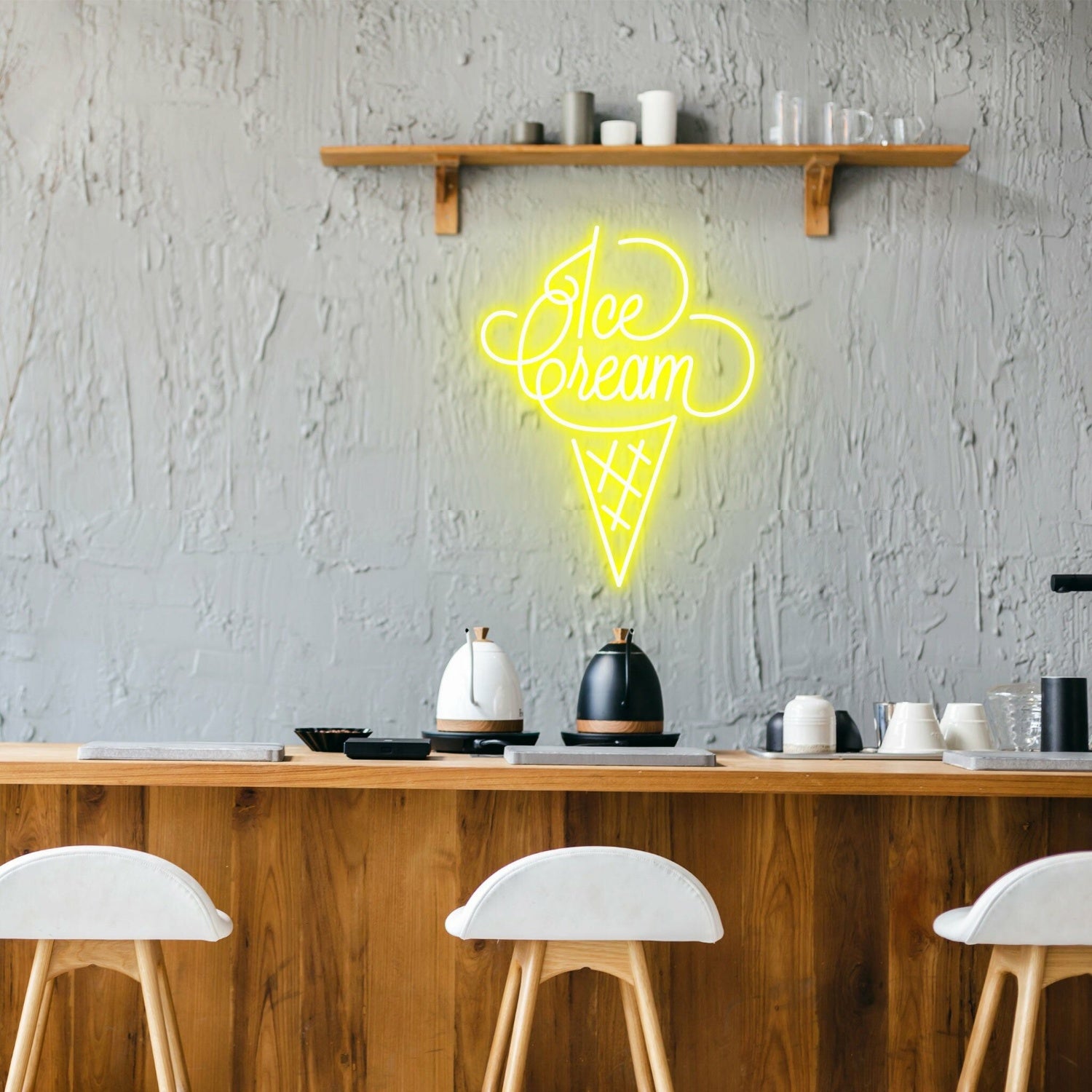 Ice Cream Bright Neon For Ice Cream Shops | Shineneon