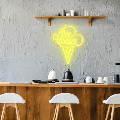 Ice Cream Bright Neon For Ice Cream Shops | Shineneon