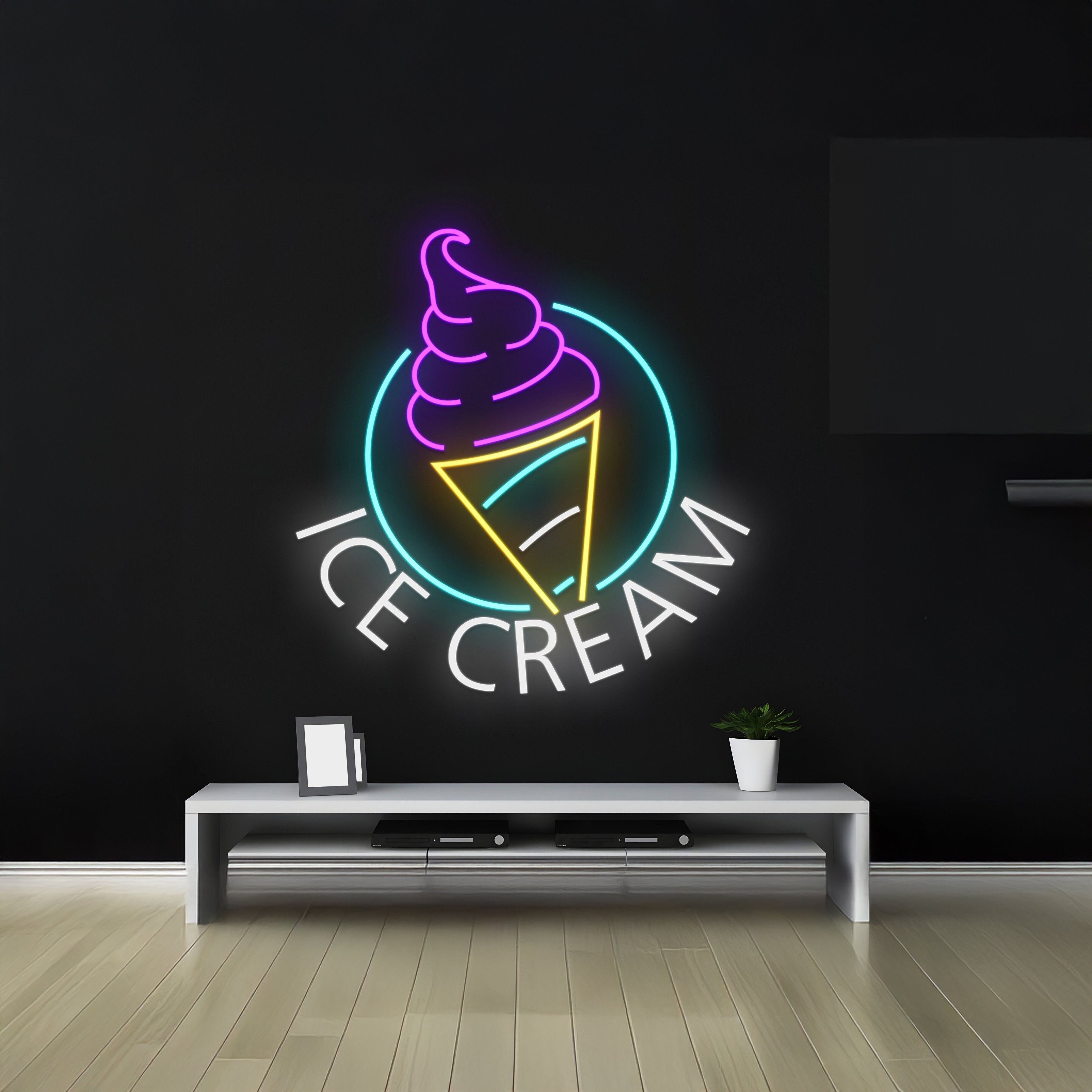 Ice Cream Cone Led Neon Sign | Shineneon