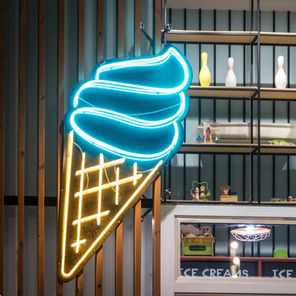 Ice Cream Cone Led Neon Sign For Shop Decor | Shineneon