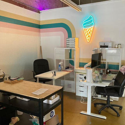 Ice Cream Cone Led Neon Sign For Shop Decor | Shineneon