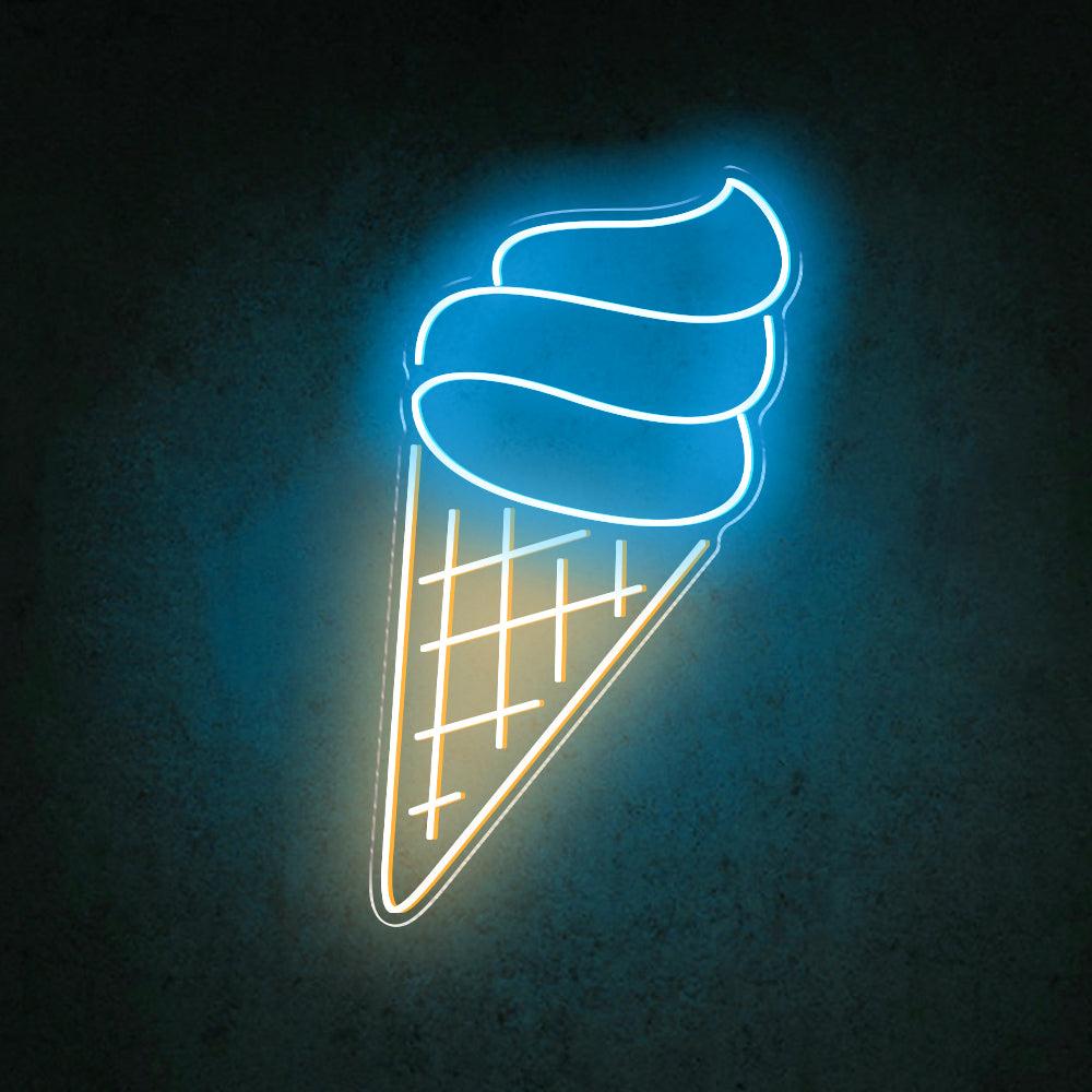 Ice Cream Cone Led Neon Sign For Shop Decor | Shineneon
