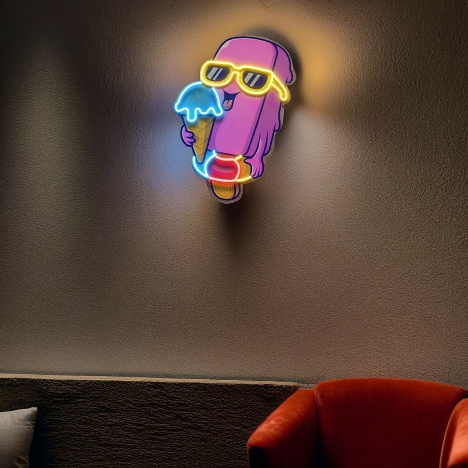 Ice Cream Delight Led Neon Sign Light Pop Art | Shineneon