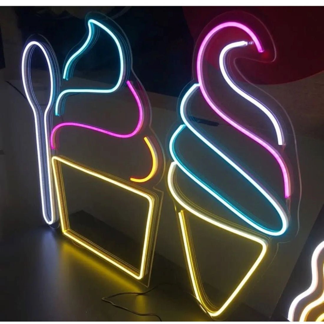 Ice Cream Frozen Yogurt Dessert Led Sign Business Neon Sign - Shineneon