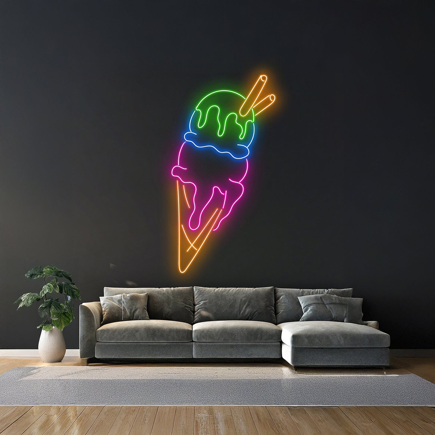 Ice Cream Led Neon Sign