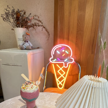Ice Cream Led Neon Sign Wall Art For Wall Art | Shineneon