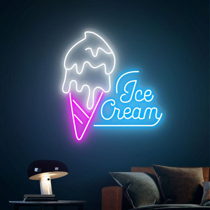 Ice Cream Led Neon Sign Wall Party Decor For Sweet And Fun Spaces | Shineneon