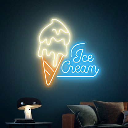 Ice Cream Led Neon Sign Wall Party Decor For Sweet And Fun Spaces | Shineneon