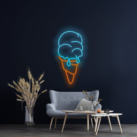 Ice Cream Led Neon Signs Custom Led Neon Signs For Home Decor