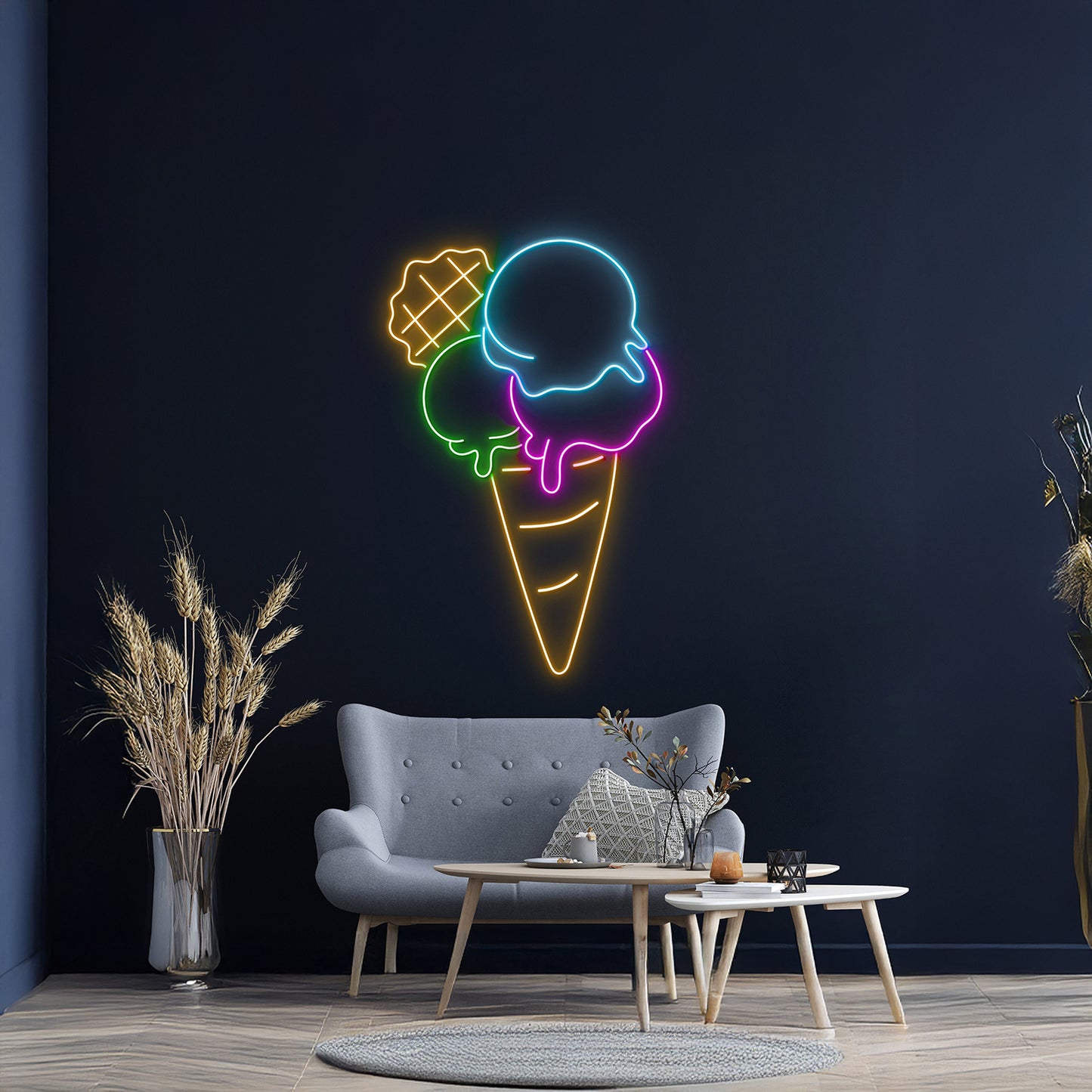 Ice Cream Led Sign Bar Led Neon Signs