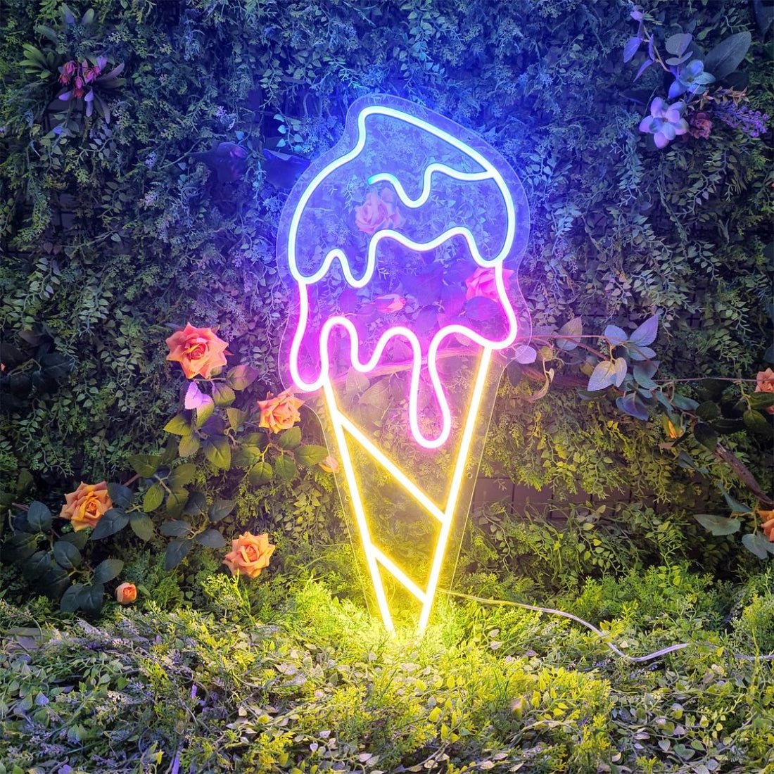 Ice Cream Led Sign Business Neon Sign Wall Art - Shineneon