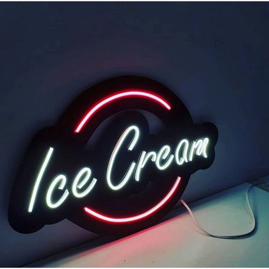 Ice Cream Led Sign Business Neon Signs Wall Art Decor