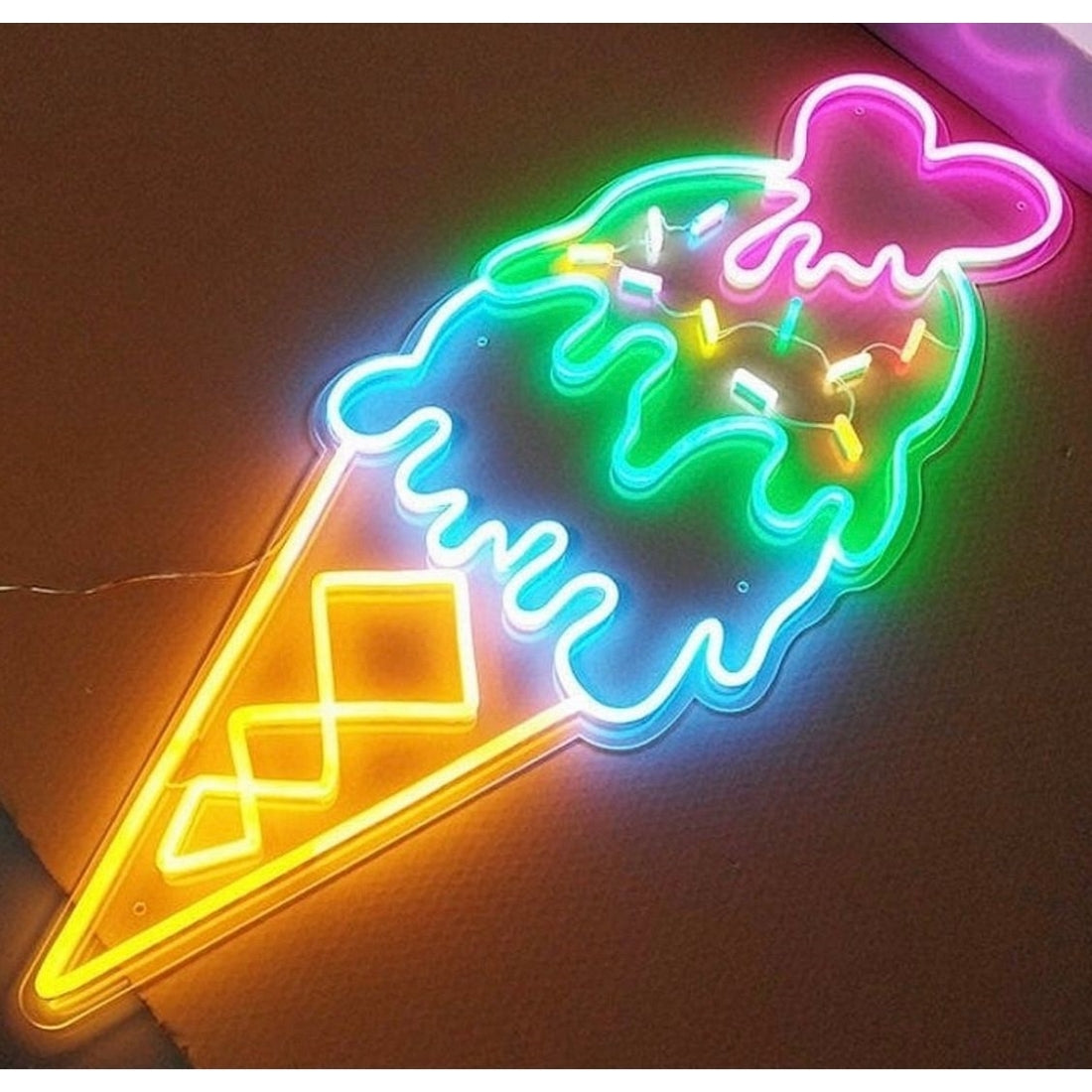 Ice Cream Led Sign Business Neon Signs Wall Decor