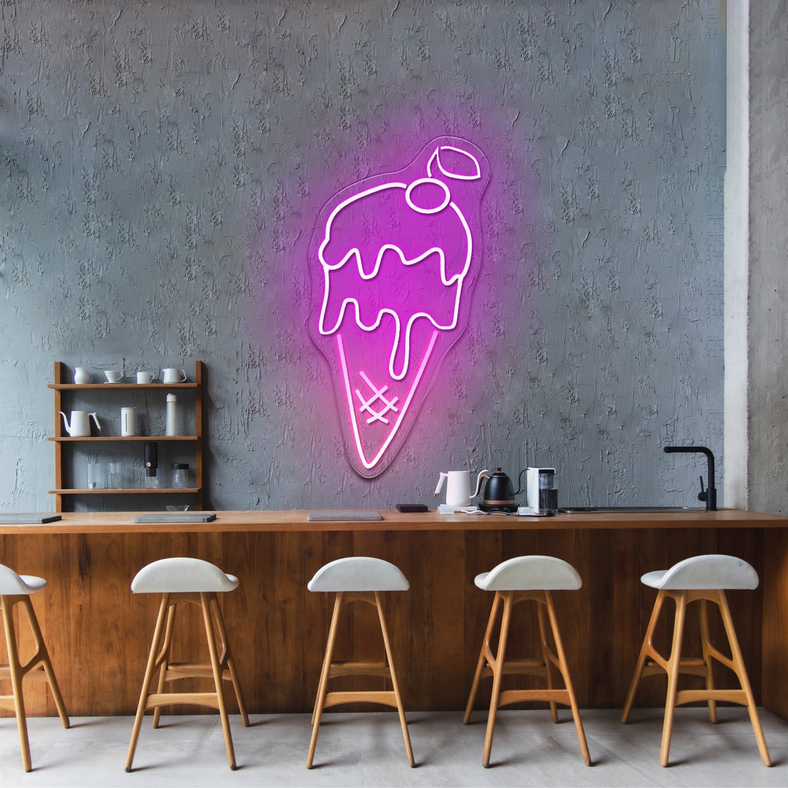 Ice Cream Man Neon Led Lights For Sale - Shineneon