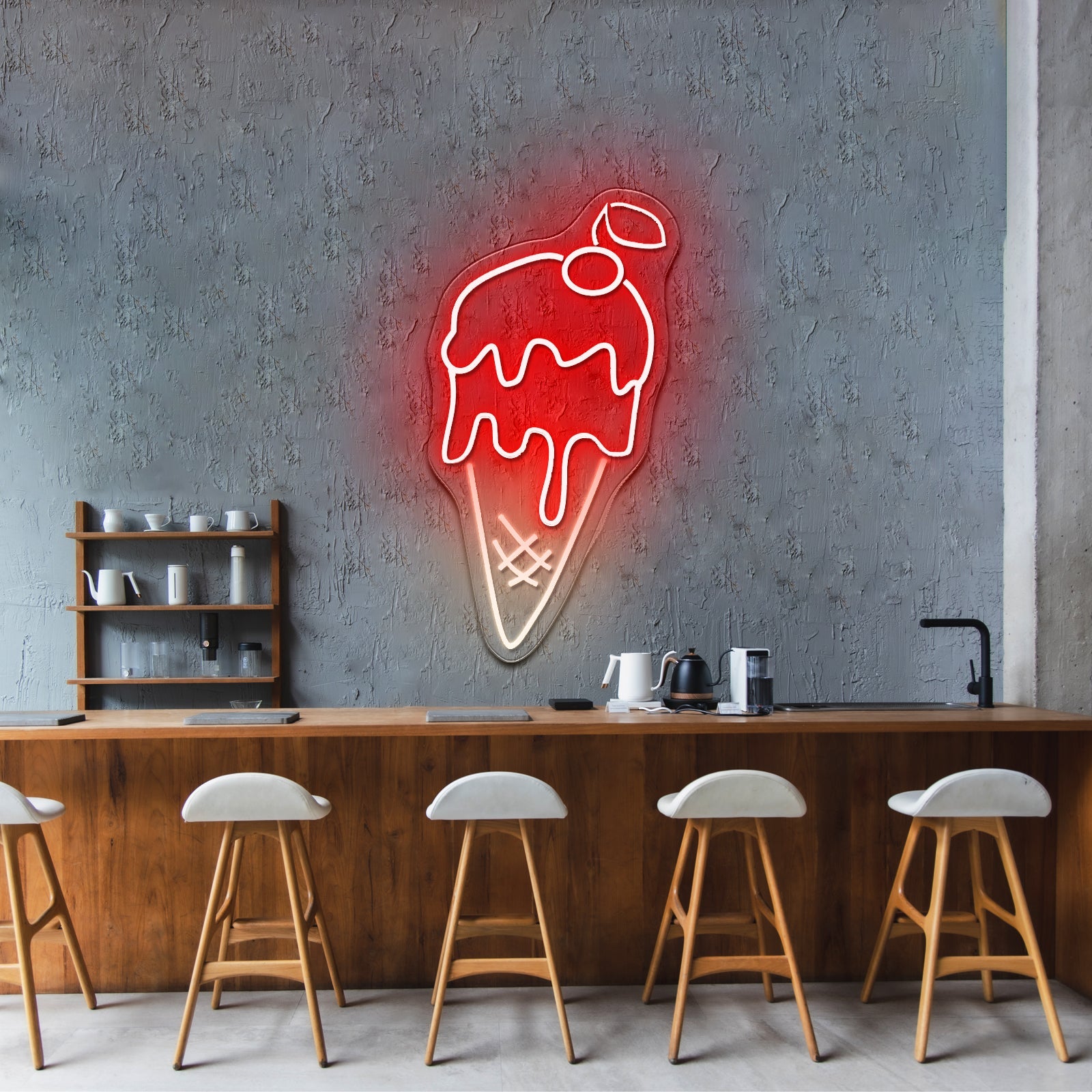 Ice Cream Man Neon Led Lights For Sale - Shineneon