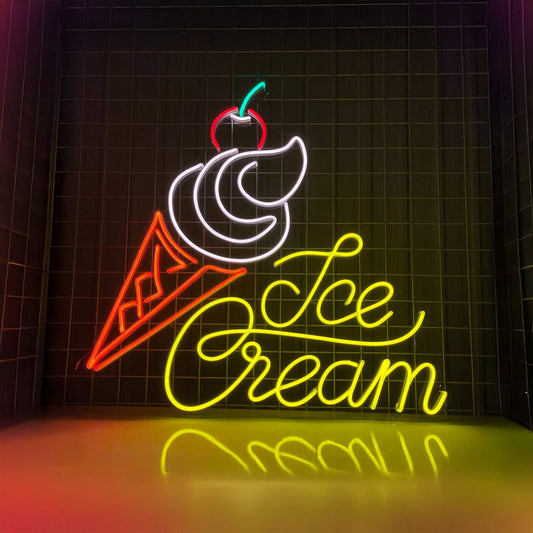 Ice Cream Neon Decor