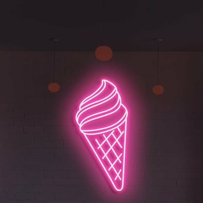 Ice Cream Neon Swirls Of Cool Delight | Shineneon