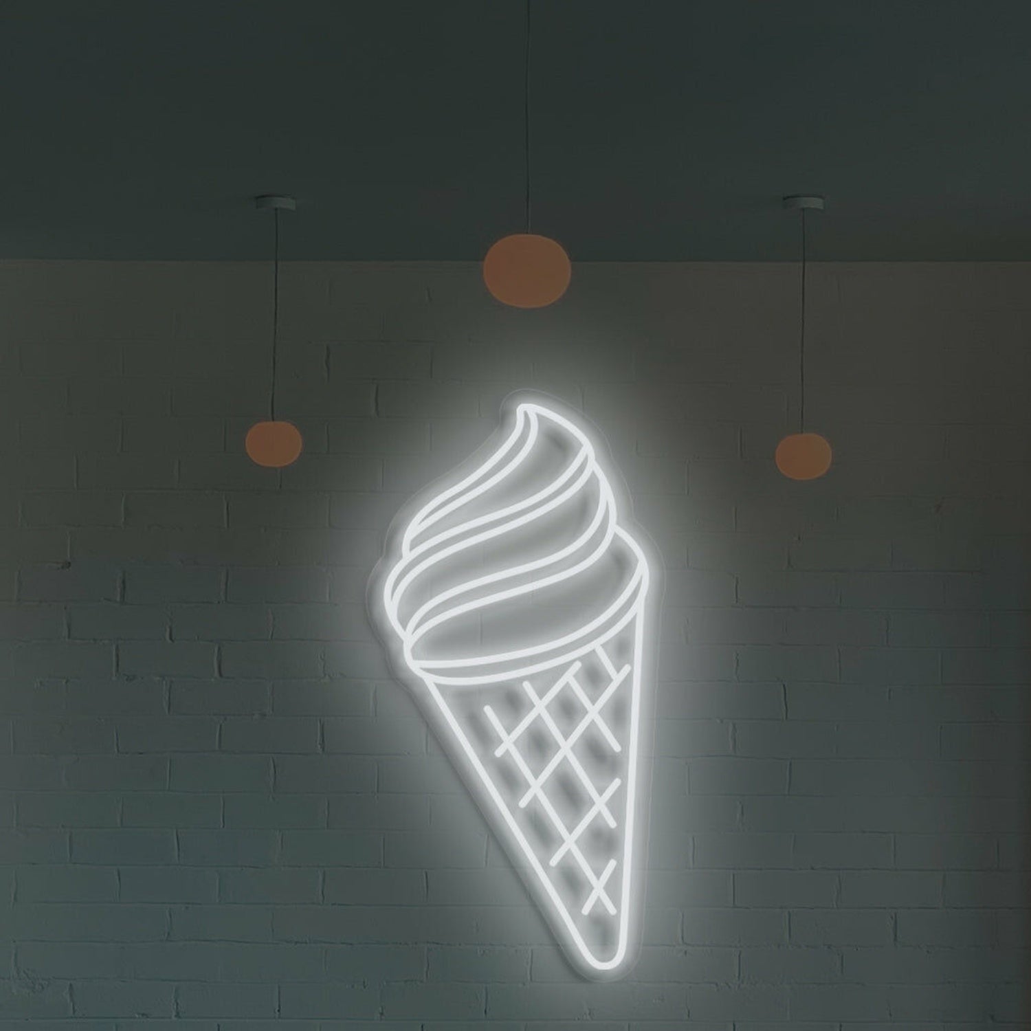 Ice Cream Neon Swirls Of Cool Delight | Shineneon