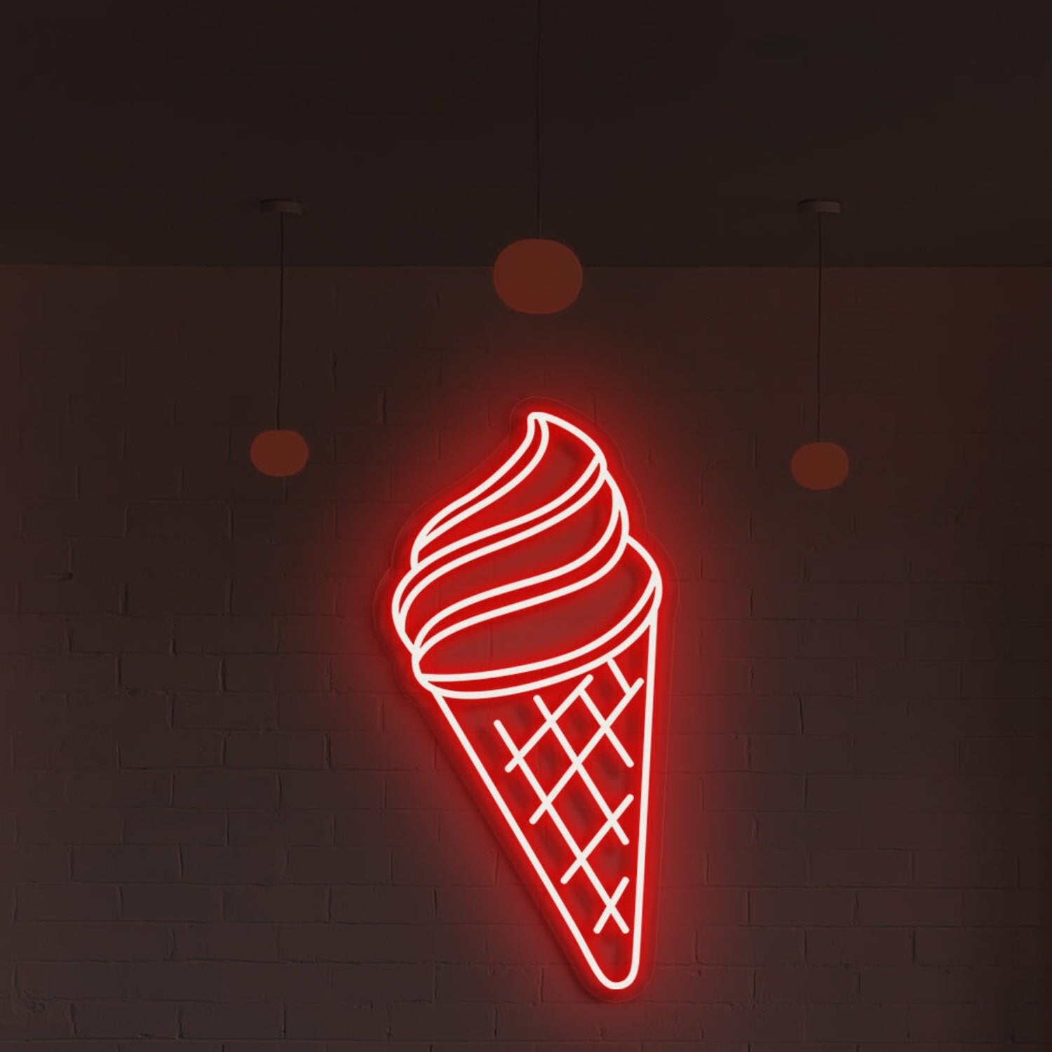 Ice Cream Neon Swirls Of Cool Delight | Shineneon