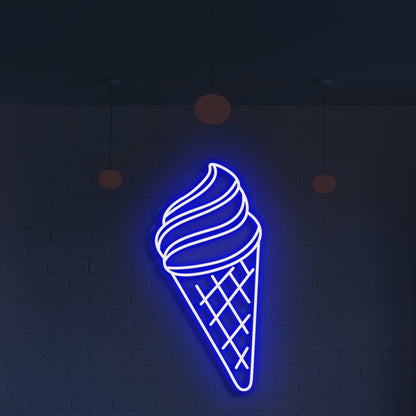 Ice Cream Neon Swirls Of Cool Delight | Shineneon