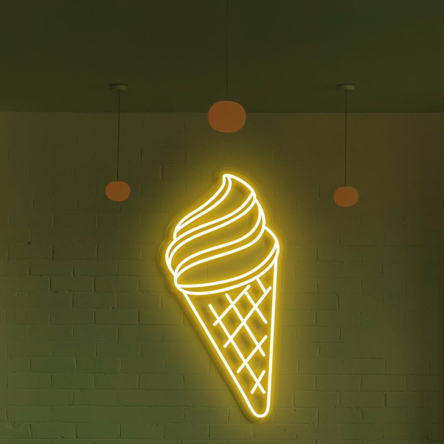 Ice Cream Neon Swirls Of Cool Delight | Shineneon