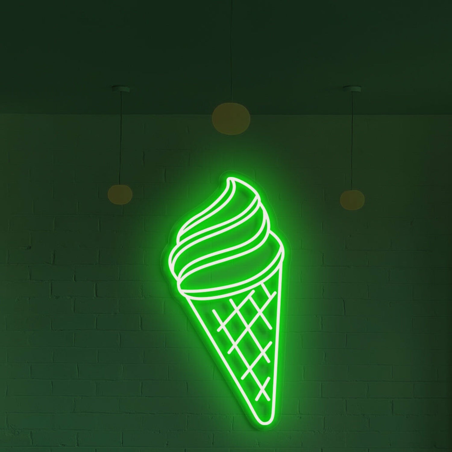 Ice Cream Neon Swirls Of Cool Delight | Shineneon