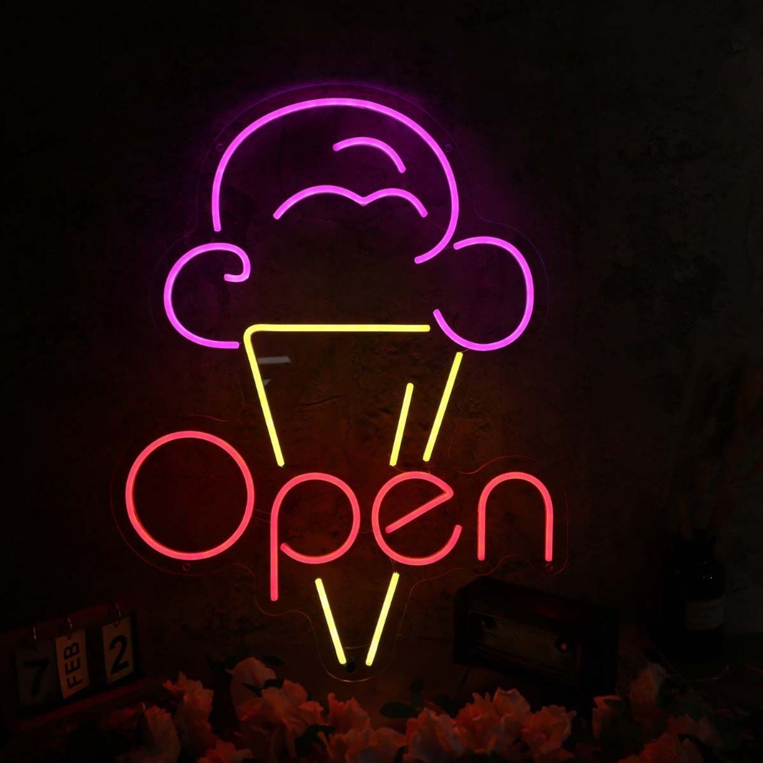 Ice Cream Open Led Neon Sign For Sweet And Fun Spaces | Shineneon
